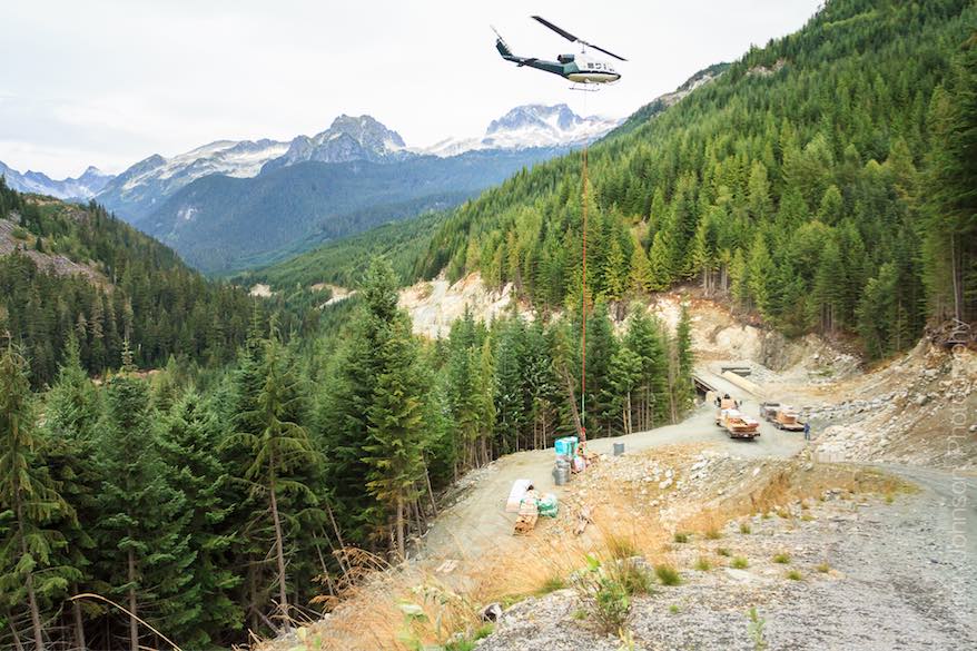 Watersprite Lake Trail Heli Lift